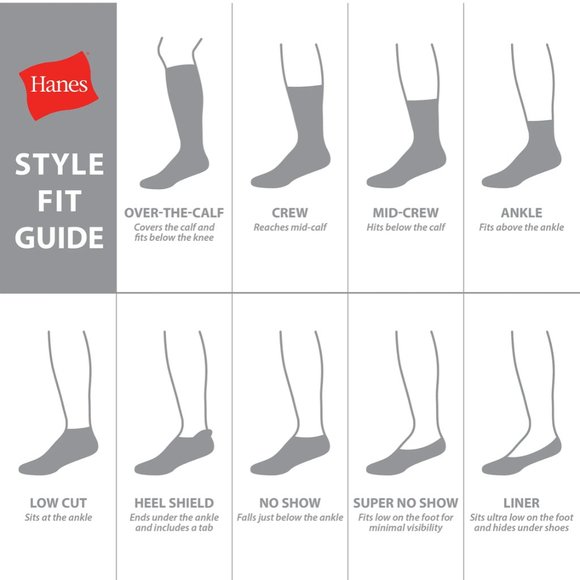Hanes Men's Ultimate Cushion Crew Cut Socks 10pk (6-12) - Black - Picture 3 of 3